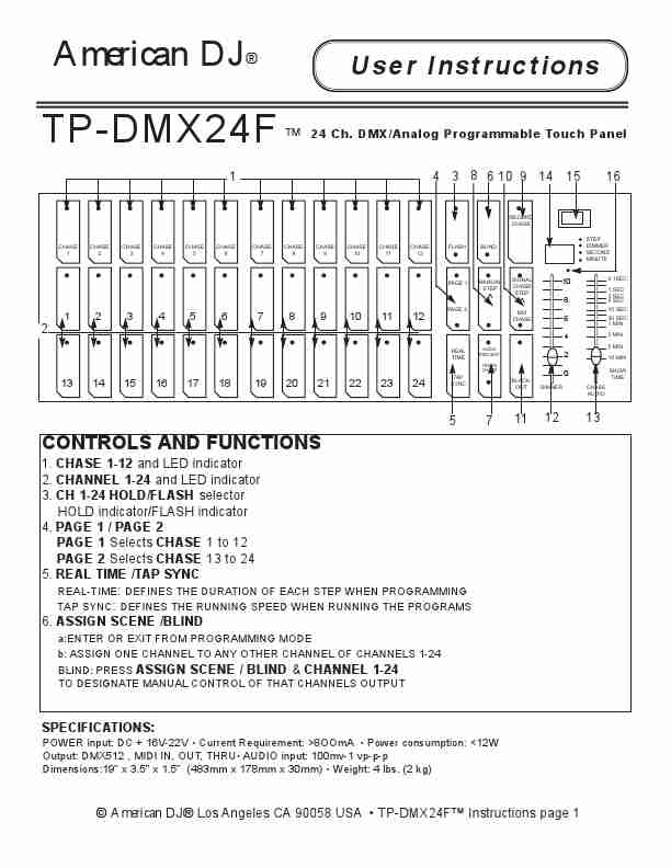 American DJ DJ Equipment TP-DMX24F-page_pdf